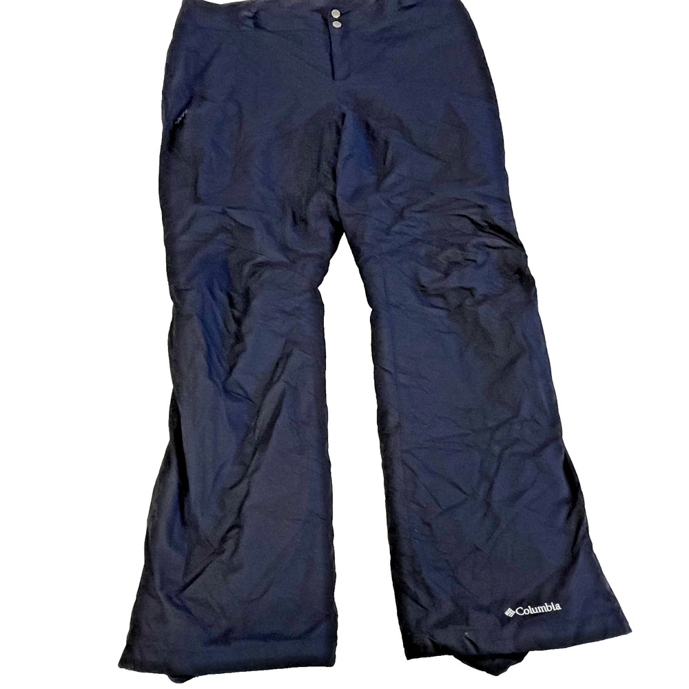 Columbia Snow Pants Men XL Black Omni Heat Waterproof Insulated